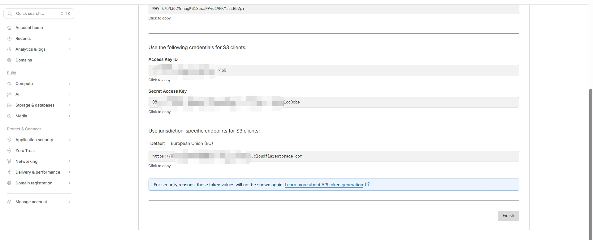 created-access-key-id-and-secret-access-key